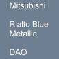 Preview: Mitsubishi, Rialto Blue Metallic, DAO.